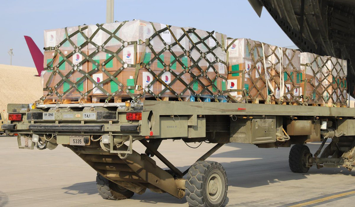 Three Qatari aircraft carrying aid for Palestinians in Gaza arrive in Egypt's El Arish